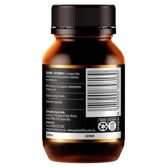 GO Healthy Iron + Vitamin C 30 Hard Capsules