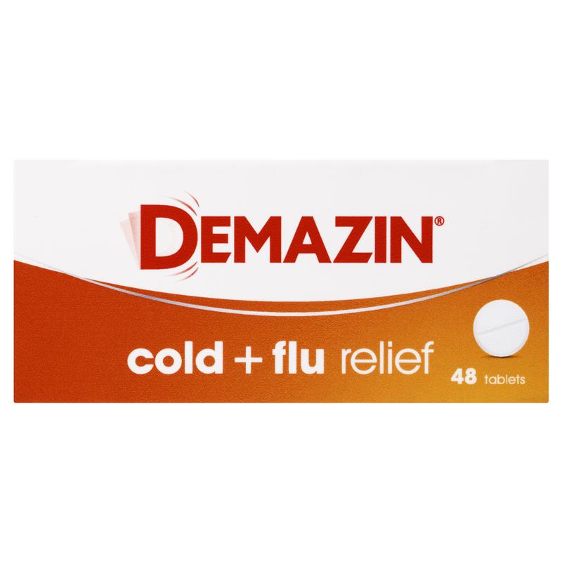 Load image into Gallery viewer, Demazin Cold &amp; Flu Relief 48 Tablets
