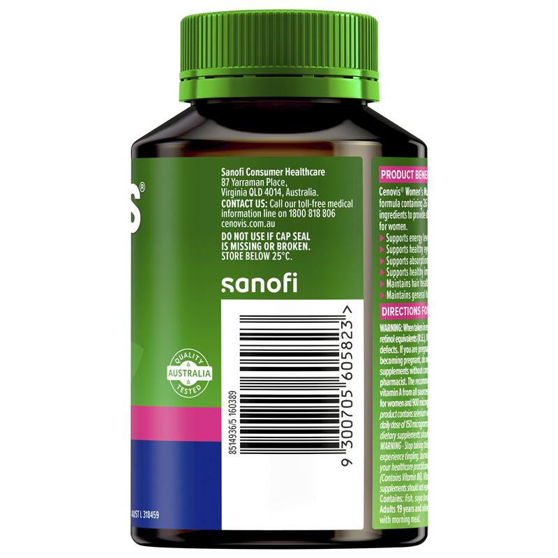 Load image into Gallery viewer, Cenovis Once Daily Women's Multivitamins &amp; Minerals 50 Capsules
