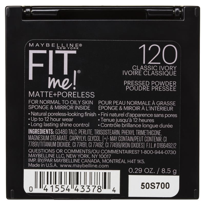 Load image into Gallery viewer, Maybelline Fit Me Matte &amp; Poreless Pressed Powder - Classic Ivory 120
