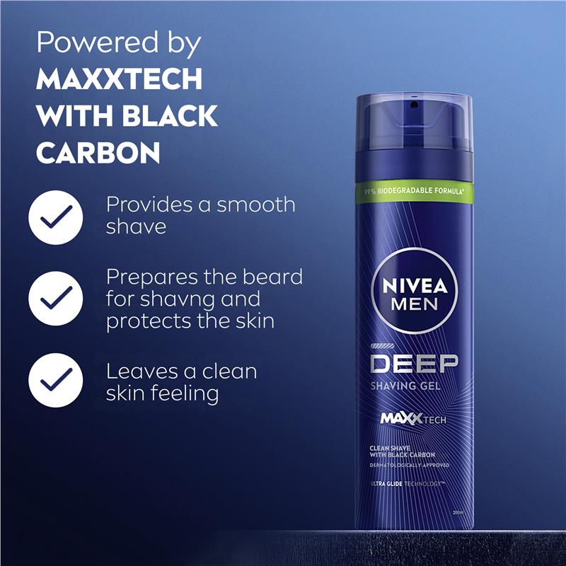 Load image into Gallery viewer, NIVEA for Men Deep Shave Gel 200ml
