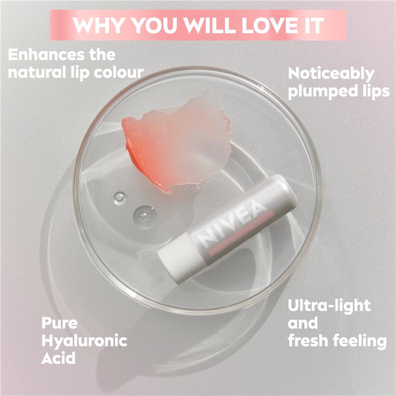 Load image into Gallery viewer, NIVEA Hyaluron Lip Moisture Balm Sheer Rose 5.2g
