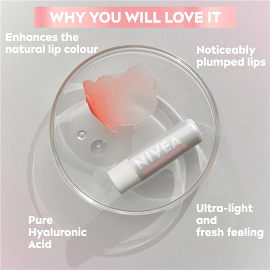 NIVEA Hyaluron Lip Moisture Balm Sheer Rose 5.2g