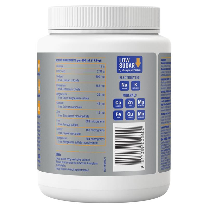 Load image into Gallery viewer, Hydralyte Plus Sports Orange Flavoured Powder 900g
