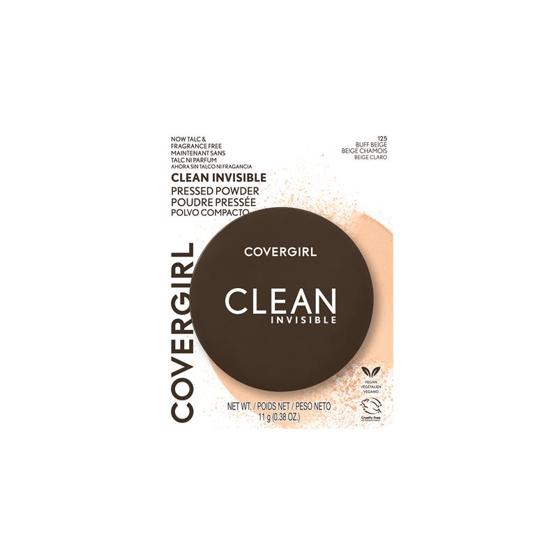 Load image into Gallery viewer, Covergirl Clean Invisible Pressed Powder 125 Buff Beige 11g
