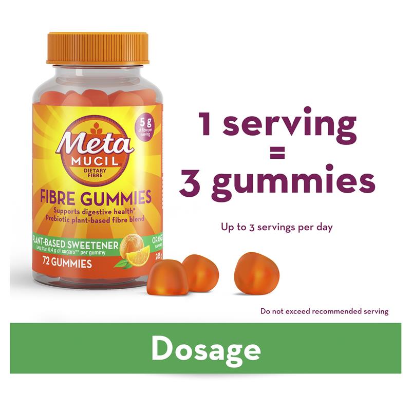 Load image into Gallery viewer, Metamucil Fibre Gummies 72 Pack
