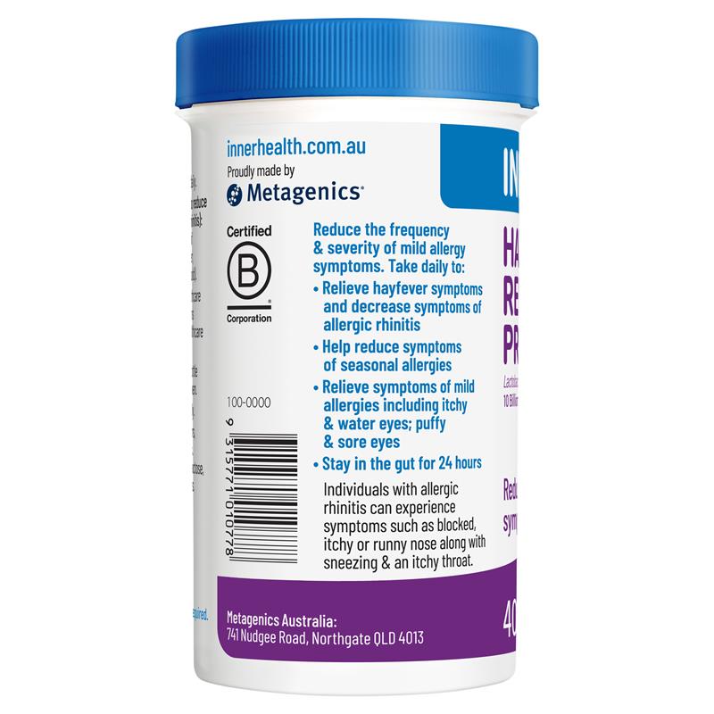 Load image into Gallery viewer, Inner Health Hayfever Relief Probiotic 40 Capsules
