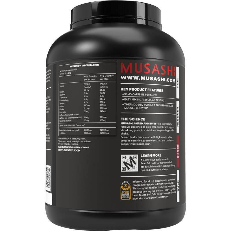 Load image into Gallery viewer, Musashi Shred And Burn Chocolate 2kg
