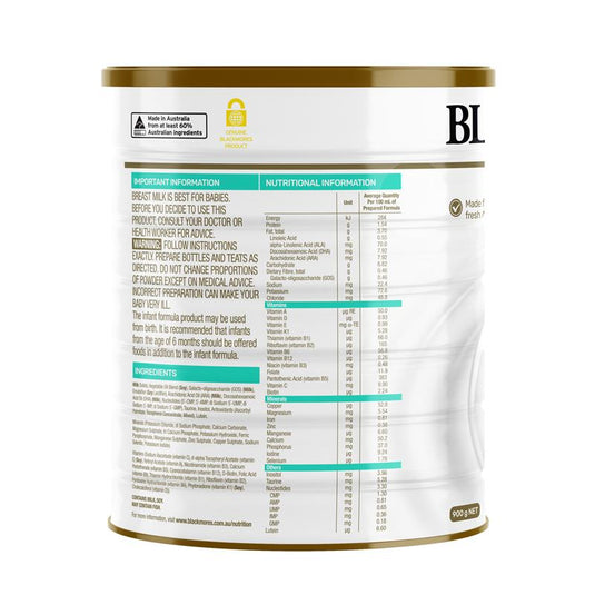 Blackmores Stage 1 Newborn Formula 900g