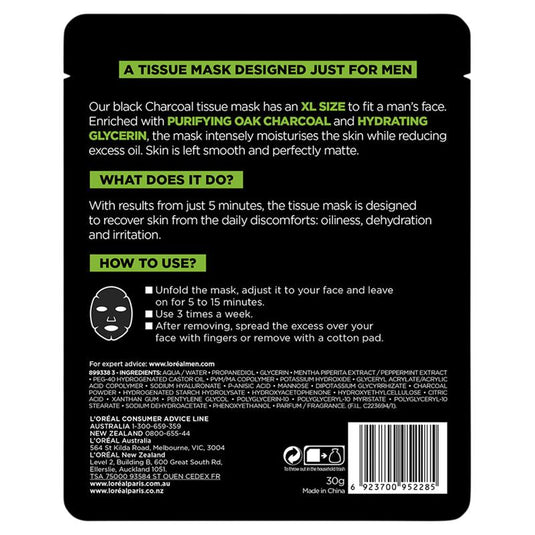 L'Oreal Paris Men Expert Purifying Tissue Mask