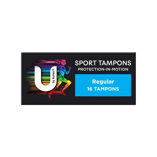 U By Kotex Sport Tampons Regular 16 Pack