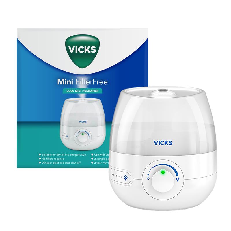 Load image into Gallery viewer, Vicks Mini FilterFree Cool Mist Humidifier
