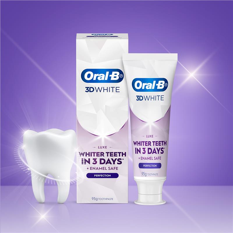 Load image into Gallery viewer, Oral B Teeth Whitening Toothpaste 3D White Luxe Perfection 95g
