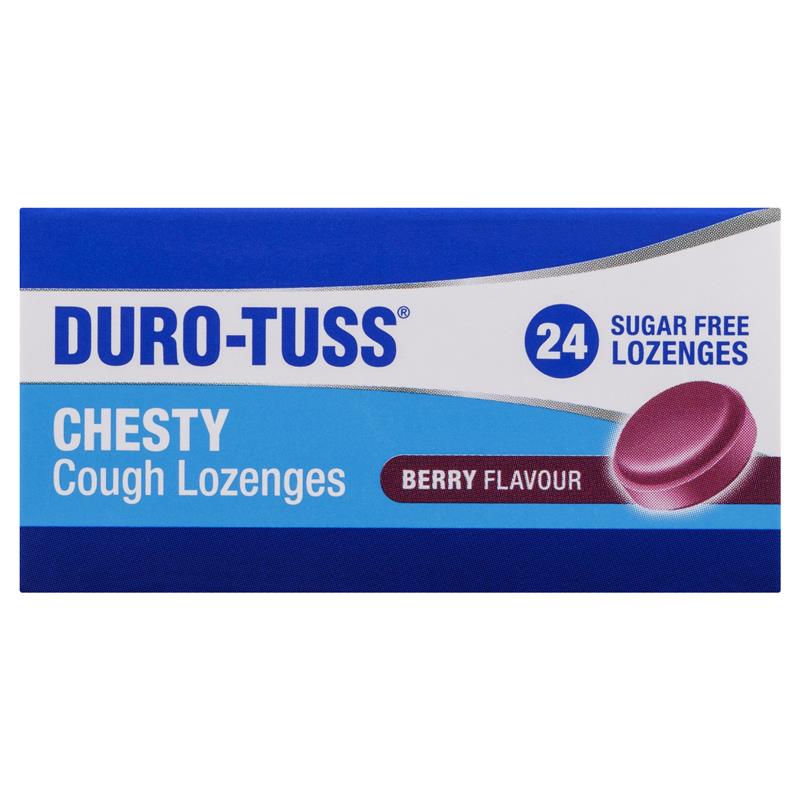 Load image into Gallery viewer, DURO-TUSS Chesty Cough Lozenges Berry 24 Lozenges
