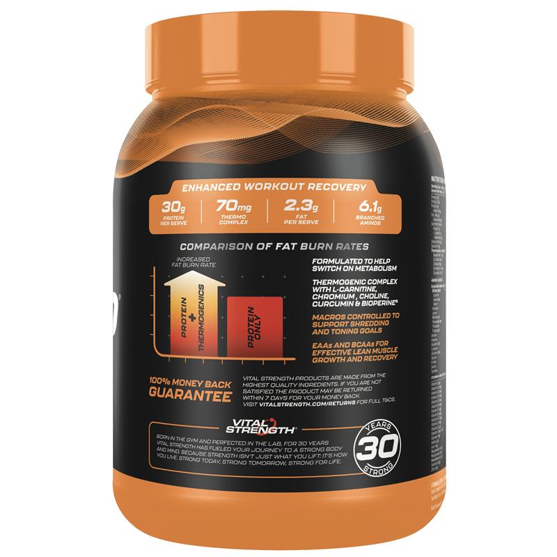 Load image into Gallery viewer, Vital Strength Hydroxy Ripped Thermogenic Protein Powder Chocolate 1kg
