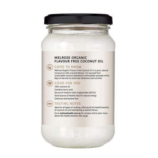 Melrose Organic Flavour Free (Refined) Coconut Oil 325ml