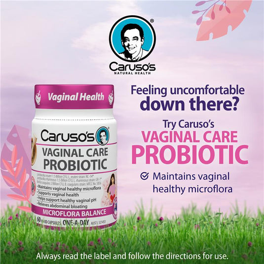 Carusos Probiotic Vaginal Care 60 Capsules