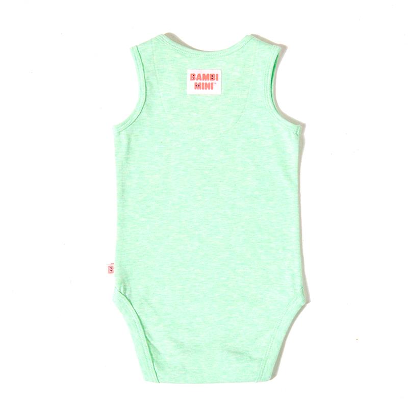 Load image into Gallery viewer, Bambi Mini Co. Supersinglet Bodysuit Boys Green Croc and Triangles 2 pack 0 Newborn
