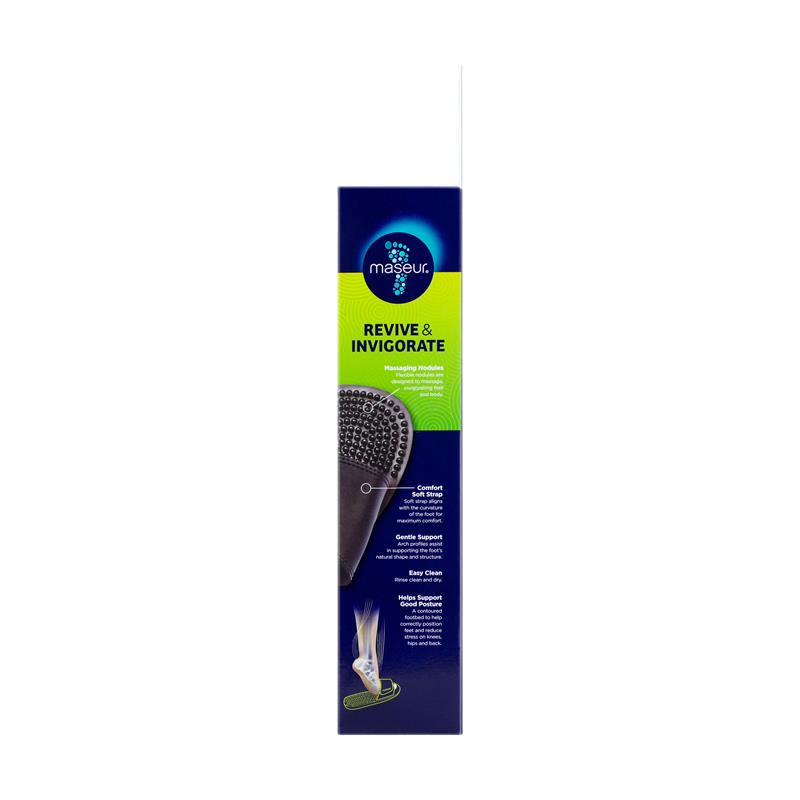Load image into Gallery viewer, Maseur Invigorating Massage Sandal Black Size 8
