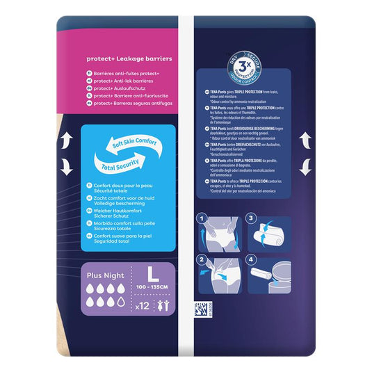 TENA Pants Night Large 12 Pack