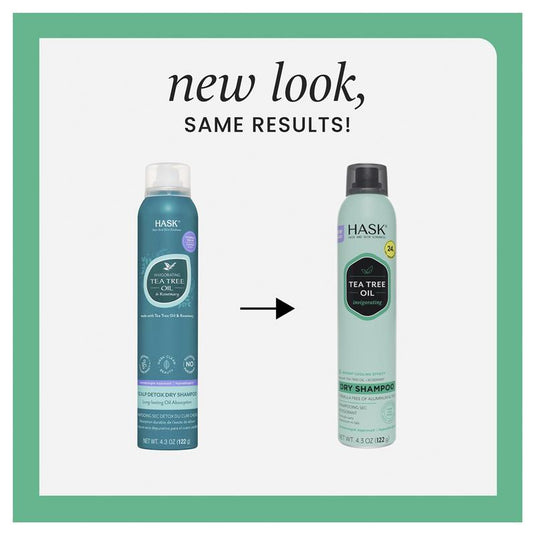 Hask Tea Tree & Rosemary Scalp Detox Dry Shampoo 122g
