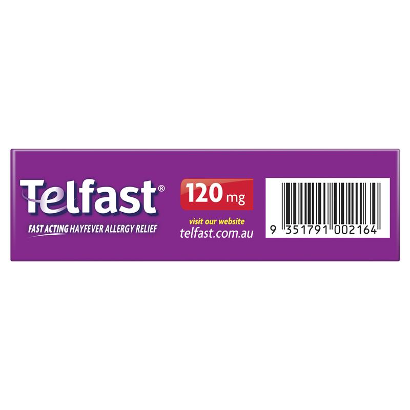 Load image into Gallery viewer, Telfast Hayfever Allergy Tablets 120mg 30 Pack
