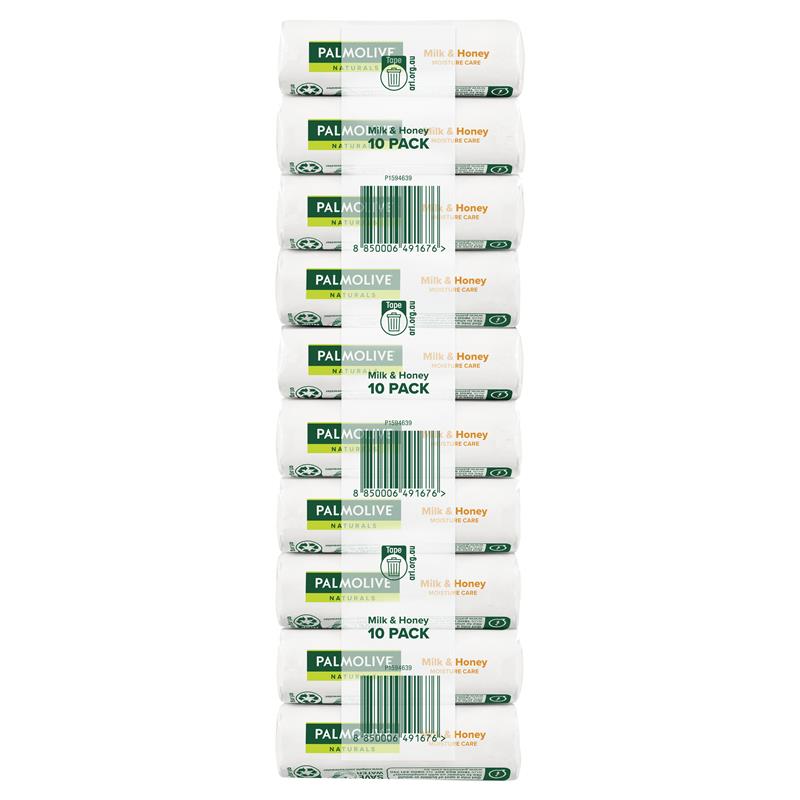 Load image into Gallery viewer, Palmolive Naturals Replenishing Bar Soap Milk &amp; Honey 10 x 90g
