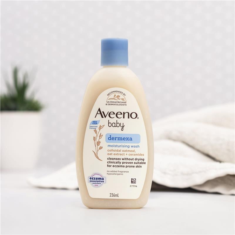 Load image into Gallery viewer, Aveeno Baby Dermexa Fragrance Free Moisturising Body Wash 236mL
