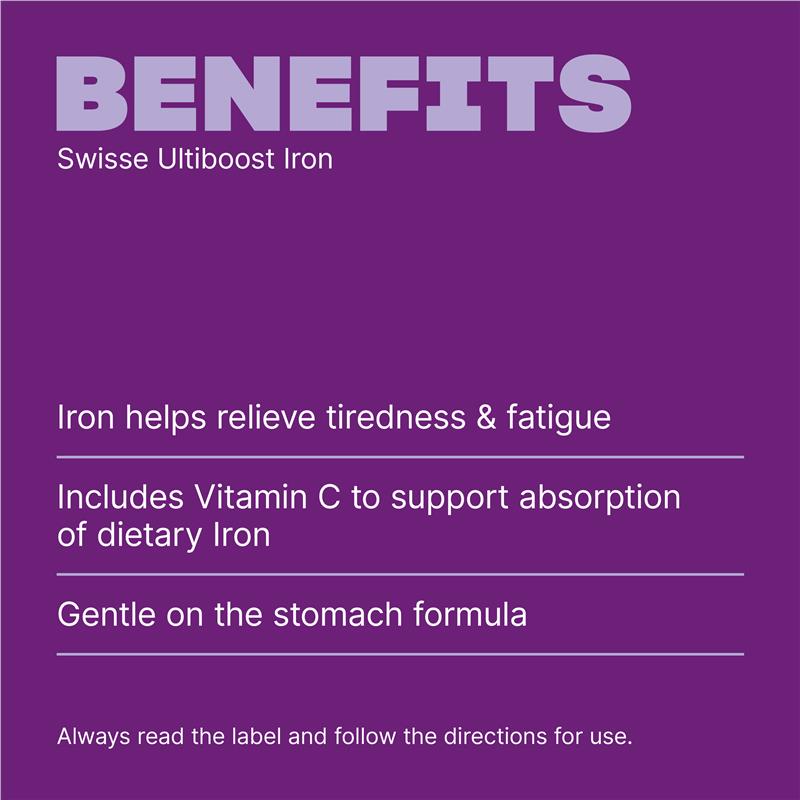 Load image into Gallery viewer, Swisse Ultiboost Iron 30 Tablets
