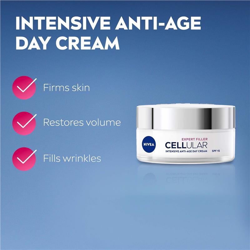 Load image into Gallery viewer, NIVEA Cellular Expert Filler Intensive Anti-Age Day Cream SPF 15 50ml
