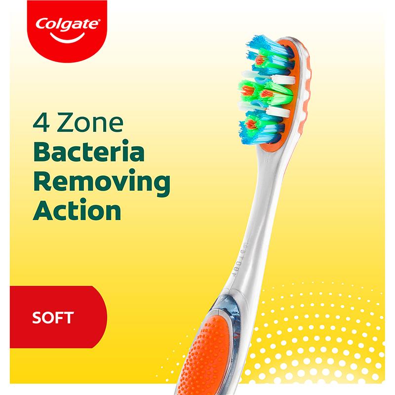 Load image into Gallery viewer, Colgate Toothbrush 360 Degree Advanced Whole Mouth Health Soft 4 Pack
