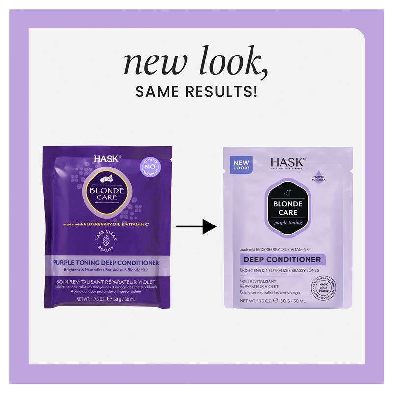 Load image into Gallery viewer, Hask Blonde Care Purple Deep Conditioner 50g Sachet
