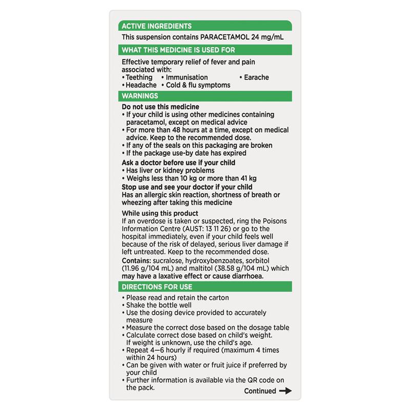 Load image into Gallery viewer, Panadol Children 1-5 Years Suspension Fever &amp; Pain Relief Strawberry Flavour 200ml
