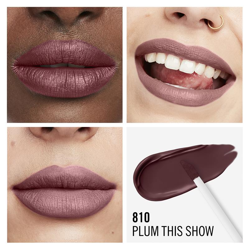 Load image into Gallery viewer, Rimmel London Mega Matte Liquid Lip 910 Plum This Show
