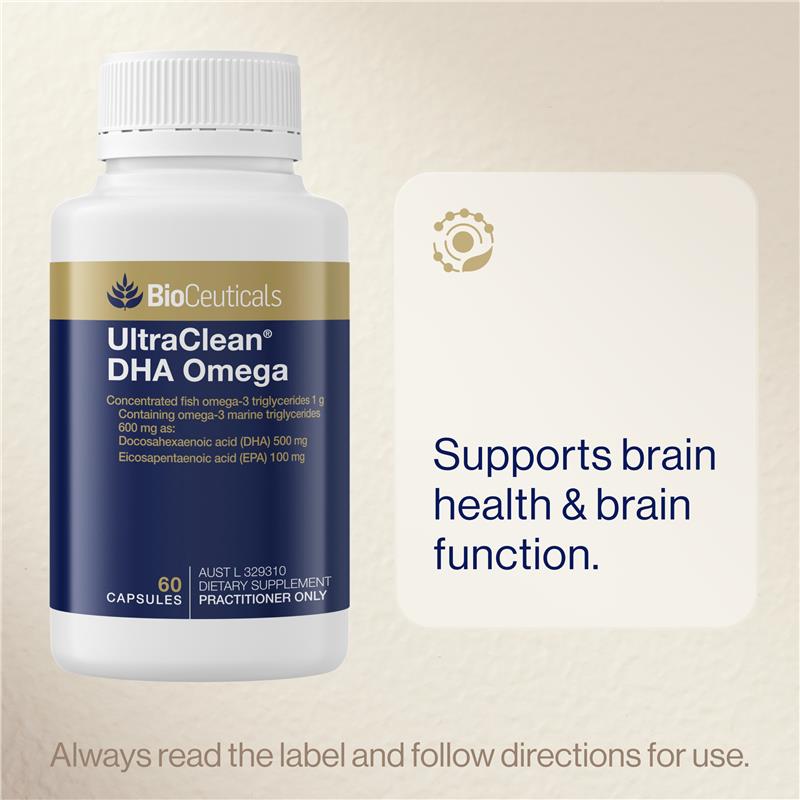 Load image into Gallery viewer, BioCeuticals UltraClean® DHA Omega 60 Capsules
