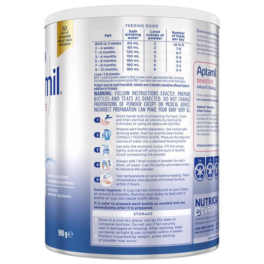 Aptamil Prosyneo Sensitive 0-12 months 900g