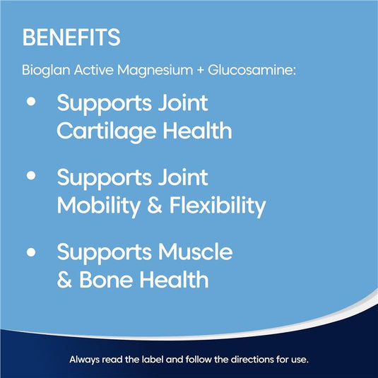 Bioglan Magnesium + Glucosamine 180 Tablets