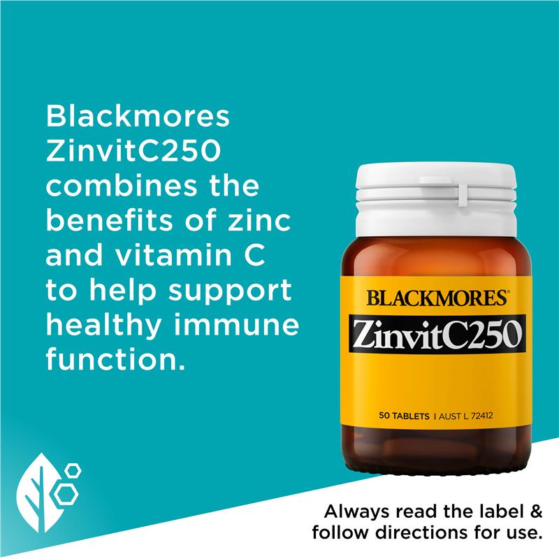 Load image into Gallery viewer, Blackmores ZinvitC250 50 Tablets
