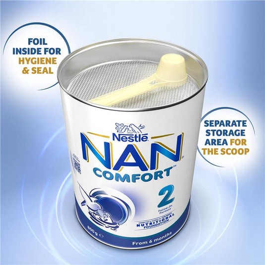 Nestle NAN COMFORT 2 Baby Follow-on Formula Powder, From 6 to 12 Months – 800g