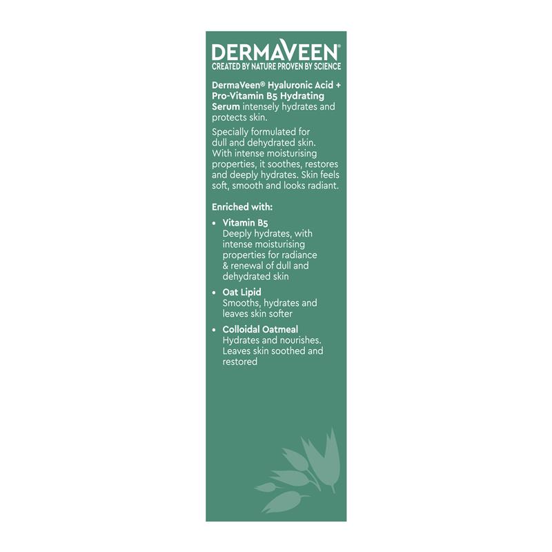 Load image into Gallery viewer, DermaVeen Face Hyaluronic Acid + Pro-Vitamin B5 Hydrating Serum 30ml
