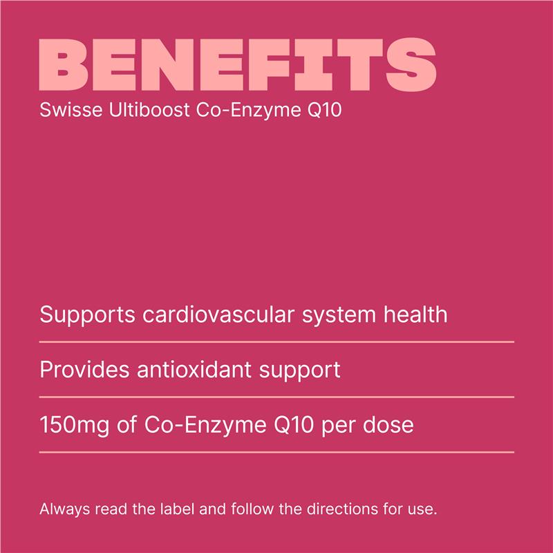 Load image into Gallery viewer, Swisse Ultiboost Co Enzyme Q10 150mg 180 Capsules
