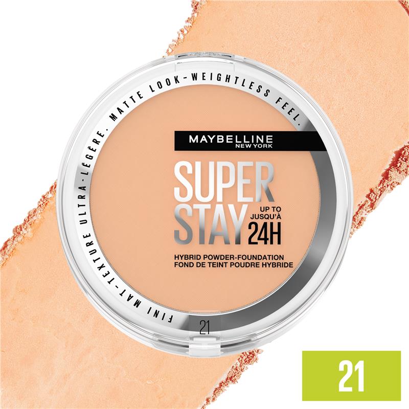 Load image into Gallery viewer, Maybelline Superstay 24H Hybrid Powder Foundation 21 Nu Int
