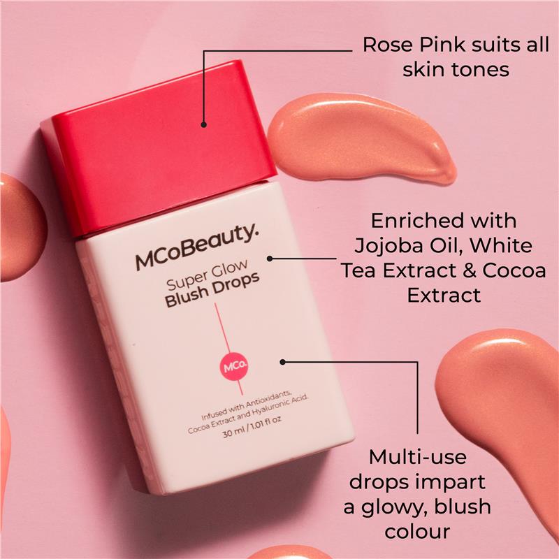 Load image into Gallery viewer, MCoBeauty Super Glow Blush Drops Rose Pink
