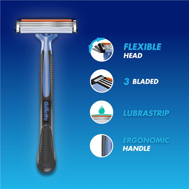 Load image into Gallery viewer, Gillette Blue III Disposables 4pk
