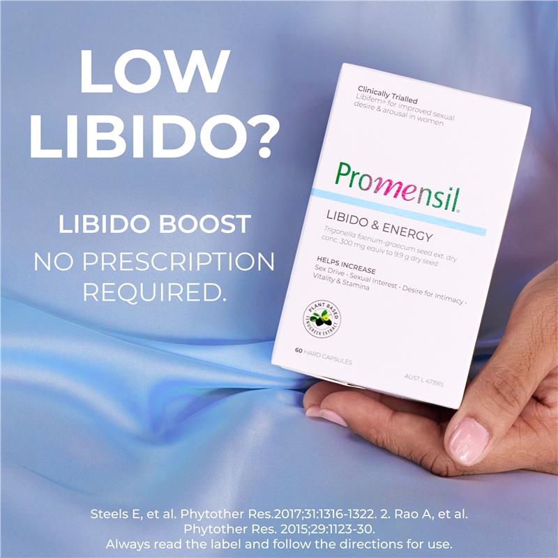 Load image into Gallery viewer, Promensil Libido &amp; Energy 60 Capsules
