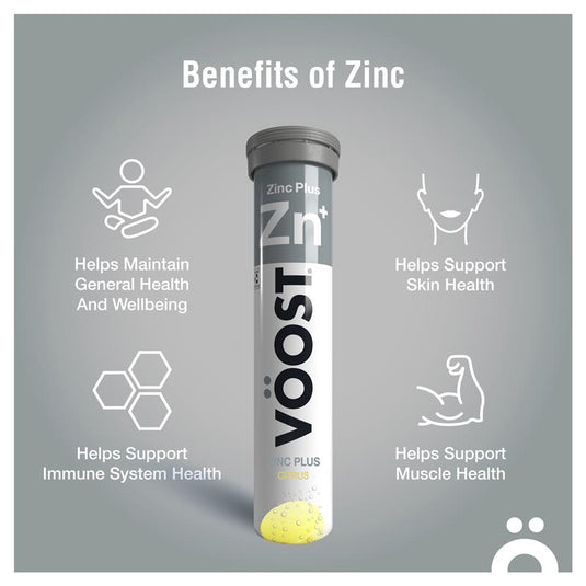 Voost Zinc Plus Effervescent 20 Tablets