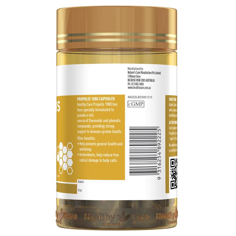 Load image into Gallery viewer, Healthy Care Propolis 1000mg 200 Capsules
