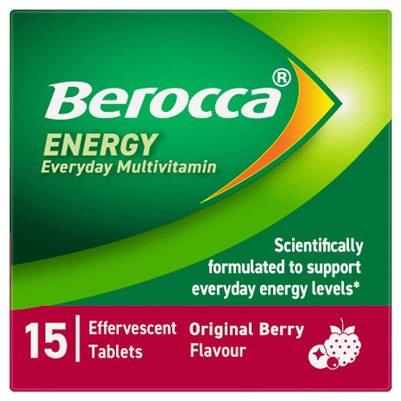 Load image into Gallery viewer, Berocca Energy Original Berry 15 Effervescent Tablets
