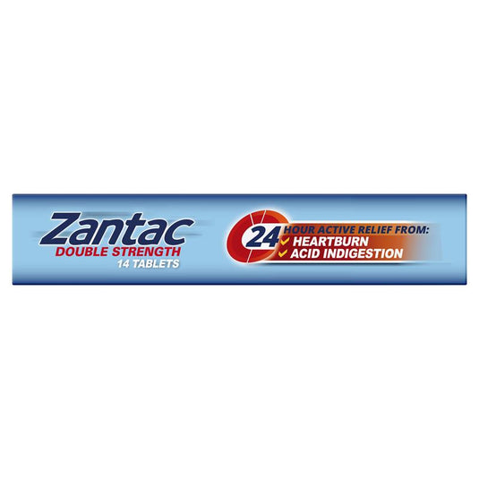 Zantac Double Strength 24 Hour 300mg  14 Tablets