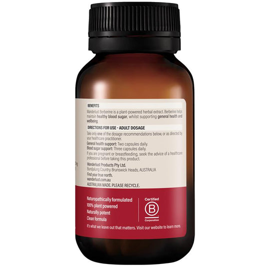 Wanderlust Berberine 333mg 120 Capsules
